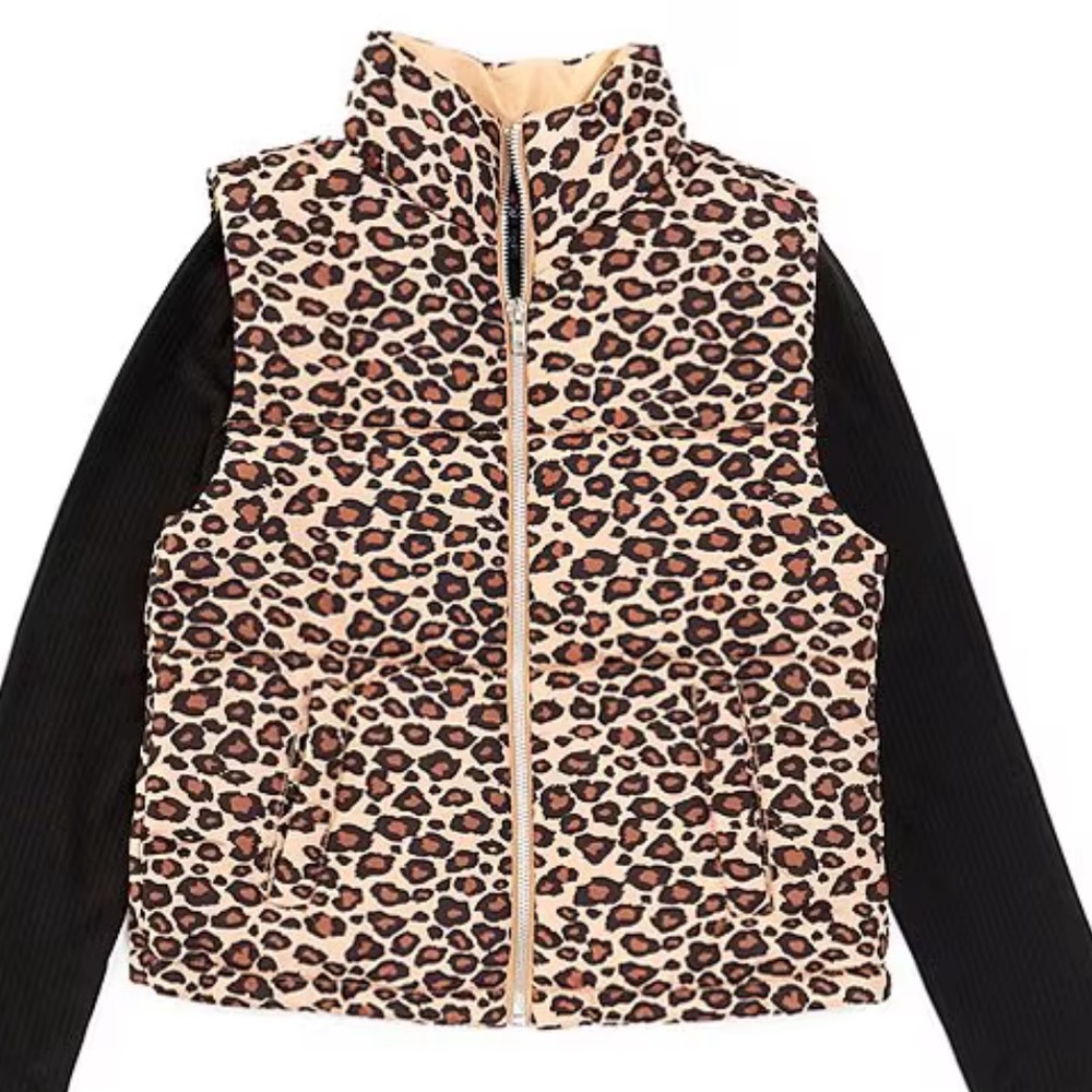 In Girl Leopard Print Vest